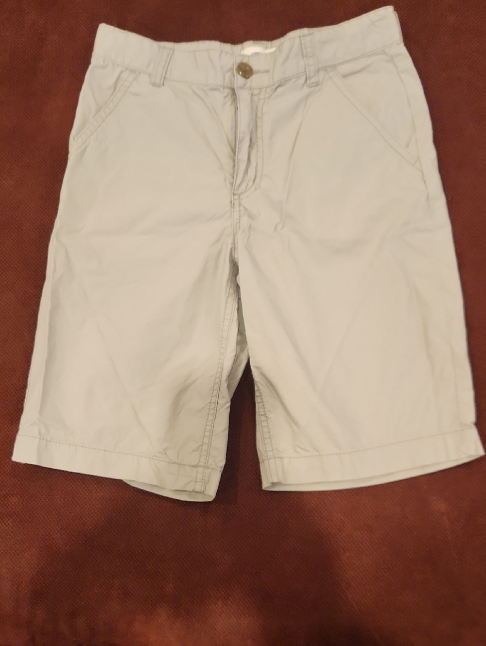 Old Navy Boys Gray Flat-Front Dress Shorts Size 10